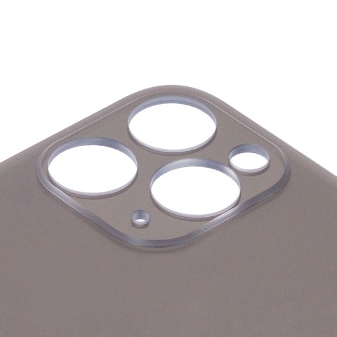 Задня панель корпуса для iPhone 11 Pro Max, сіра, не потрібно знімати скло камери, big hole, matte space gray Прев'ю 1