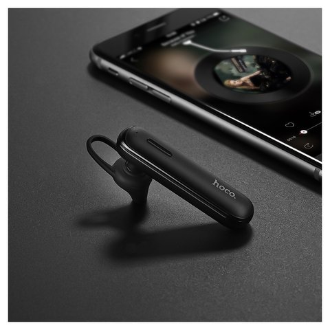 Гарнітура Hoco E36, вакуумна, бездротова, чорна, з micro-USB кабелем тип-В, #6957531091516 Прев'ю 1