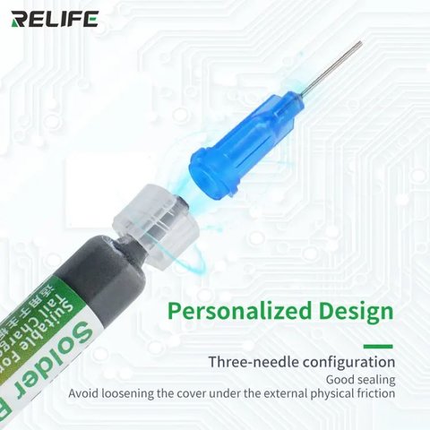 BGA паста RELIFE RL-405, 3 мл, 138 °C, для безсвинцевого паяння Прев'ю 2