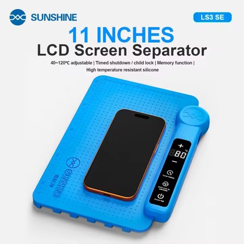 Нагревательный коврик для разборки (cепаратор) Sunshine LS3 SE, 249x157 мм, 40-120°C Превью 1