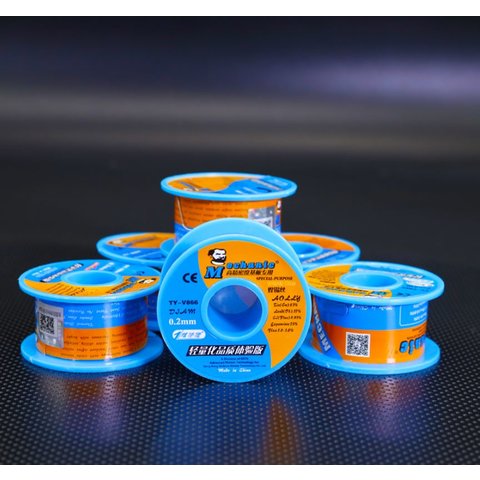Estaño Mechanic TY-V866, Sn 63% , Pb 37%, flux 1-3%, 1,0 mm, 40 g Vista previa  1
