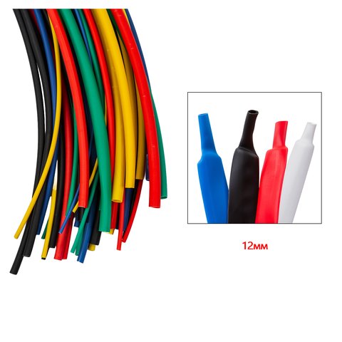 Heat Shrink Tube, (1 m, 12 mm, red) Preview 1