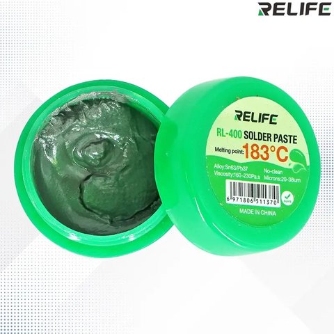 Pasta BGA RELIFE RL-401, Sn 63%, Pb 37%, 183 °C, 30 g Vista previa  1