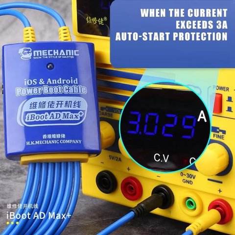Power Supply Test Cable Mechanic iBoot AD Max+, (ip (6-15 series) + android) Preview 1