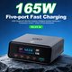 Сетевое зарядное устройство RELIFE Q8, 165 Вт, Quick Charge, Power Delivery (PD), серый, 5 портов Превью 1