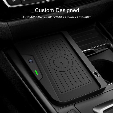 Беспроводная зарядка QI для BMW 3 Series 2016-2018 / 4 Series 2018-2020 г.в. Превью 2