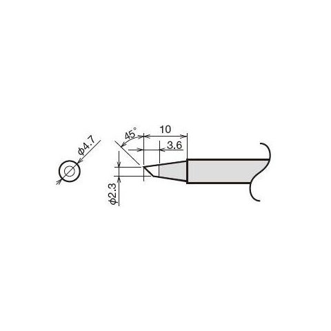 Soldering Iron Tip Goot RX-80HRT-2.3BC Preview 1