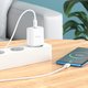 Adaptador de red Hoco C104A, 20 W, Power Delivery (PD), blanco, con cable USB tipo C - USB tipo C, 1 puerto, #6931474782915 Vista previa  2