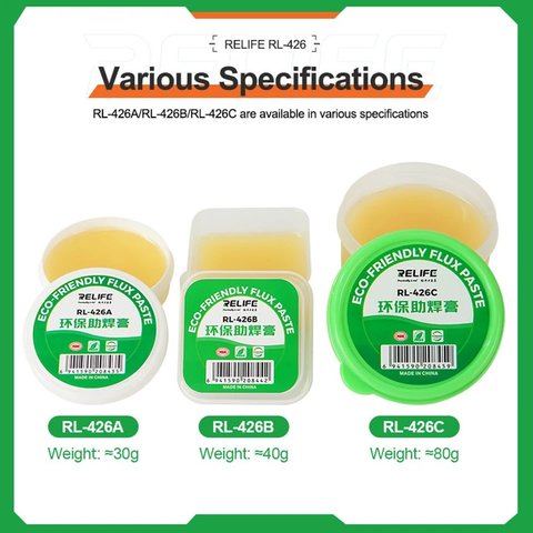 Fundente en pasta RELIFE RL-426B, respetuosa del medio ambiente, 40 g Vista previa  1