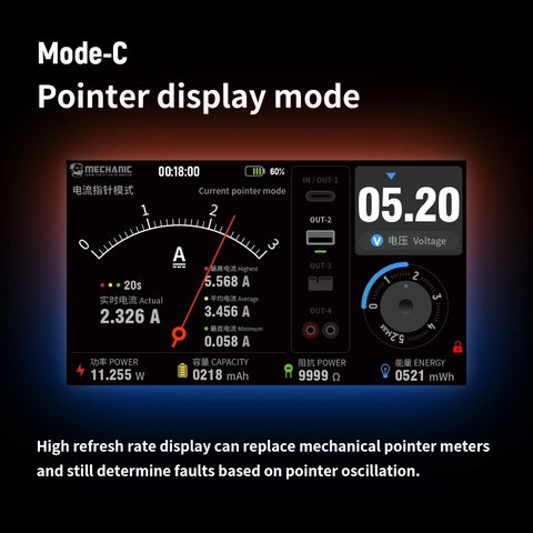 Fuente de alimentación (potencia) Mechanic Power Box 2.0, 10000mAh, 45W, Type-C, PD, 12 V, 5A Vista previa  9