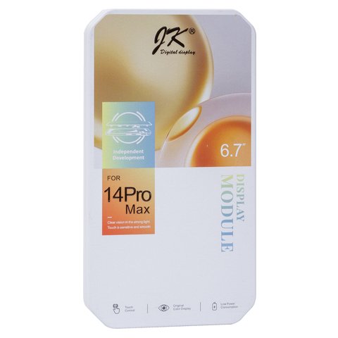 Дисплей для iPhone 14 Pro Max, черный, с рамкой, AAA, (TFT), JK Превью 1