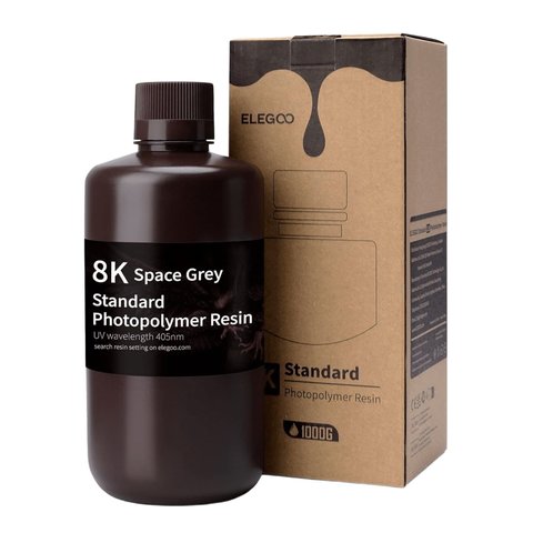 Фотополимерная смола для 3D-принтера ELEGOO 8K Space Grey, 1 кг Превью 8