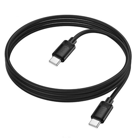 USB кабель Hoco X122, 2xUSB тип-C, 100 см, 60 Вт, черный, #6942007662246 Превью 2