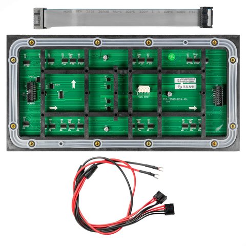 LED-модуль для рекламних екранів Hoozoe RGB-SMD3535 (p10, 320 × 160 мм, 32 × 16 точок, ІР65, 5600 нт) Прев'ю 4