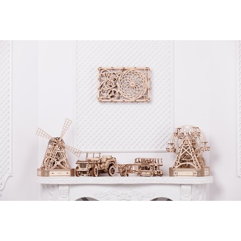 Дерев'яний механічний 3D-пазл Wooden.City Кінетична картина Прев'ю 7