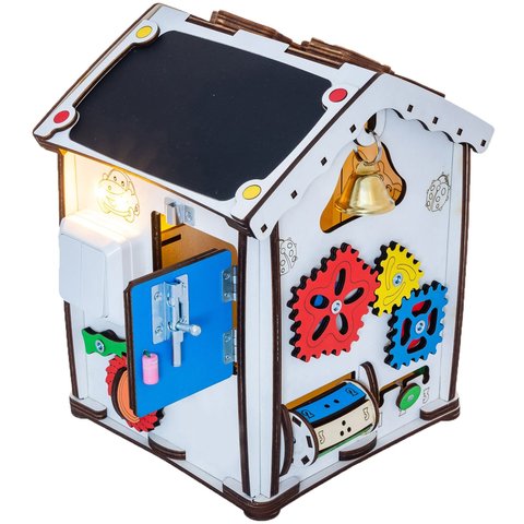 Бізіборд GoodPlay Будиночок для розвитку з підсвічуванням (24×24×30) Прев'ю 2